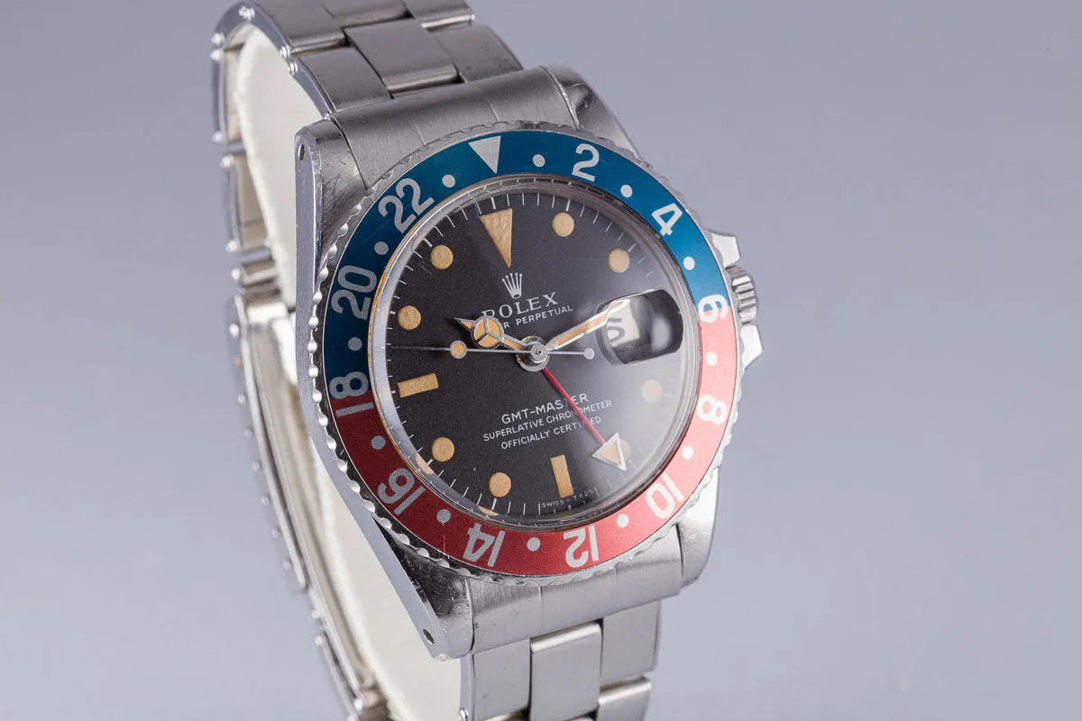 1968 Rolex GMT 1675 Mark 1 Box and Punched Papers