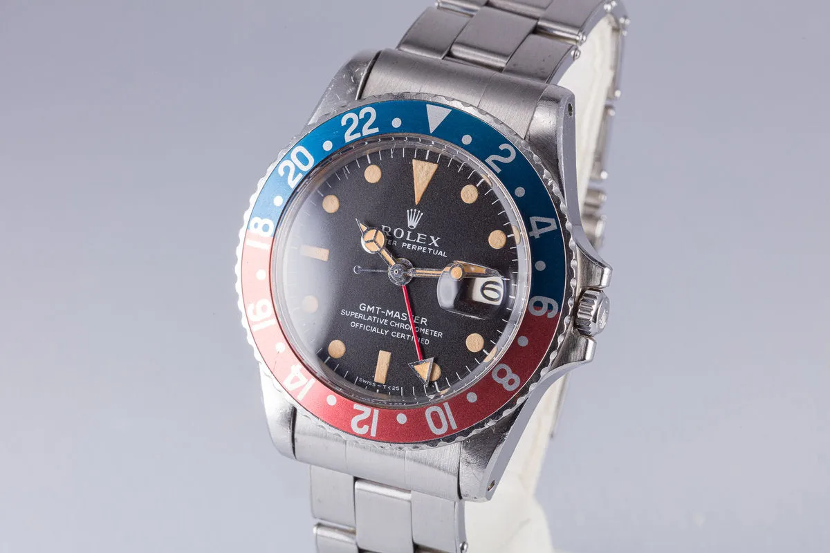 1968 Rolex GMT 1675 Mark 1 Box and Punched Papers