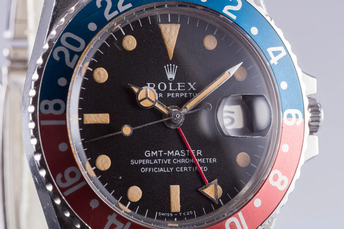 1968 Rolex GMT 1675 Mark 1 Box and Punched Papers