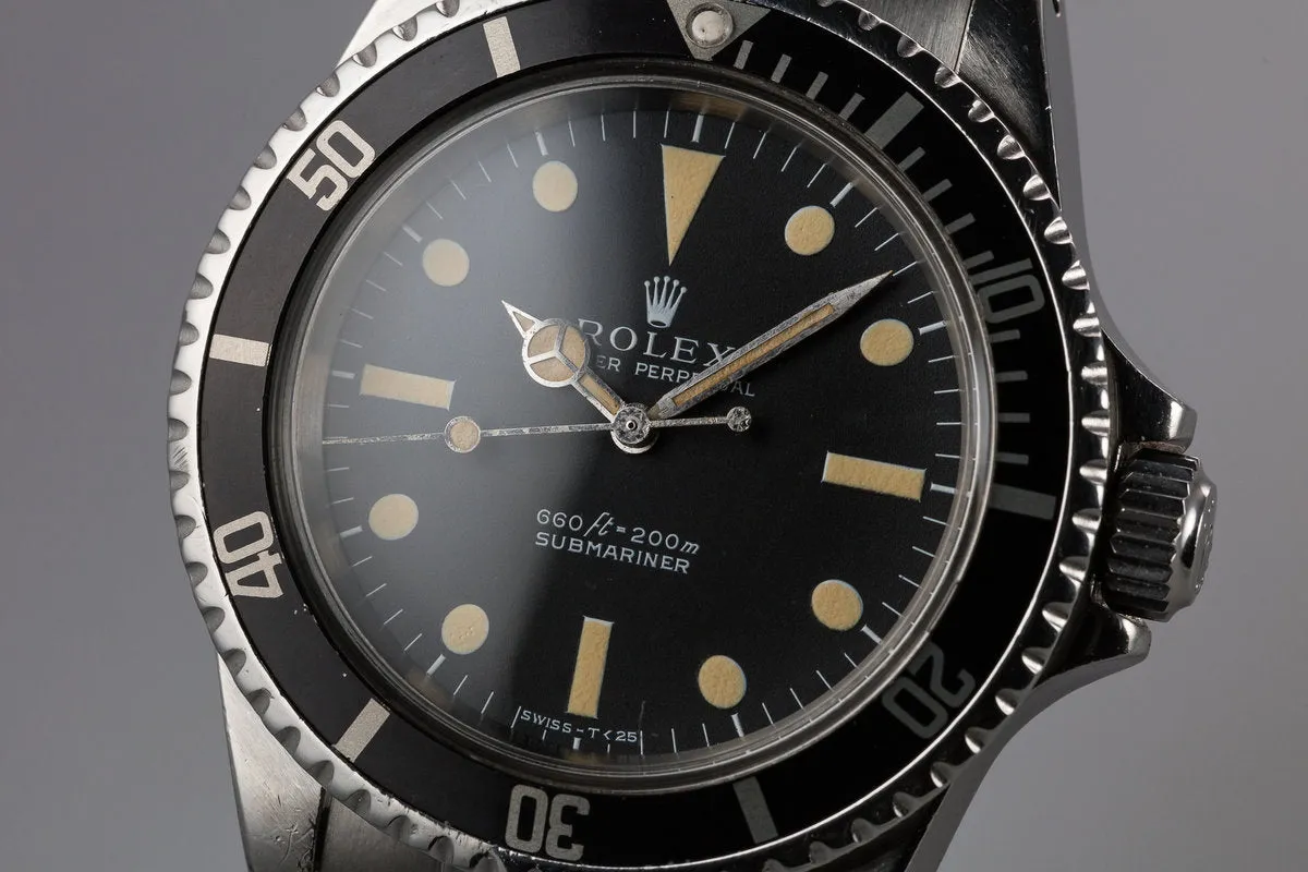 1970 Rolex Submariner 5513 with Serif Dial