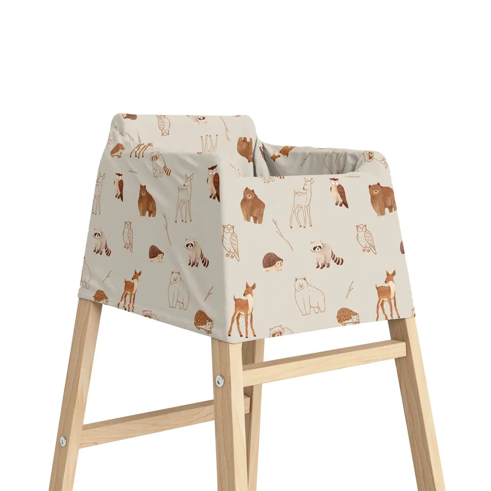 5-in-1 Multi Use Organic-cotton Cover - Woodland Animals