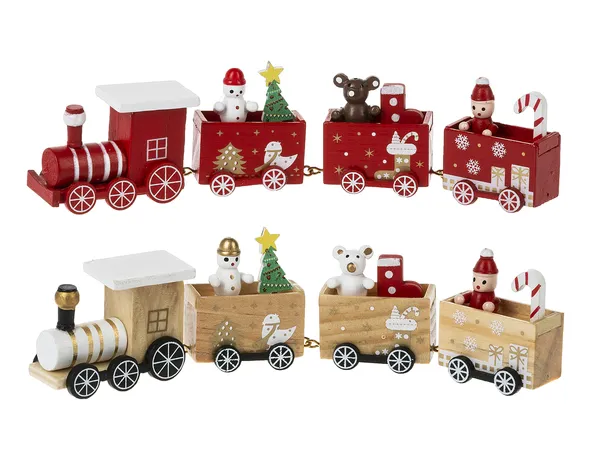 8.5"L Christmas Train Figurines (sold individually)