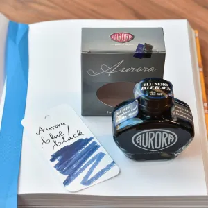 Aurora 100th Anniversary Blue Black Ink Bottle