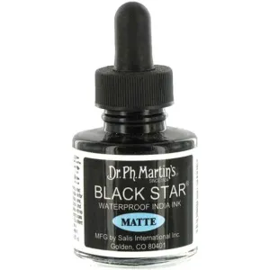 Black Star Matte India Ink 1oz