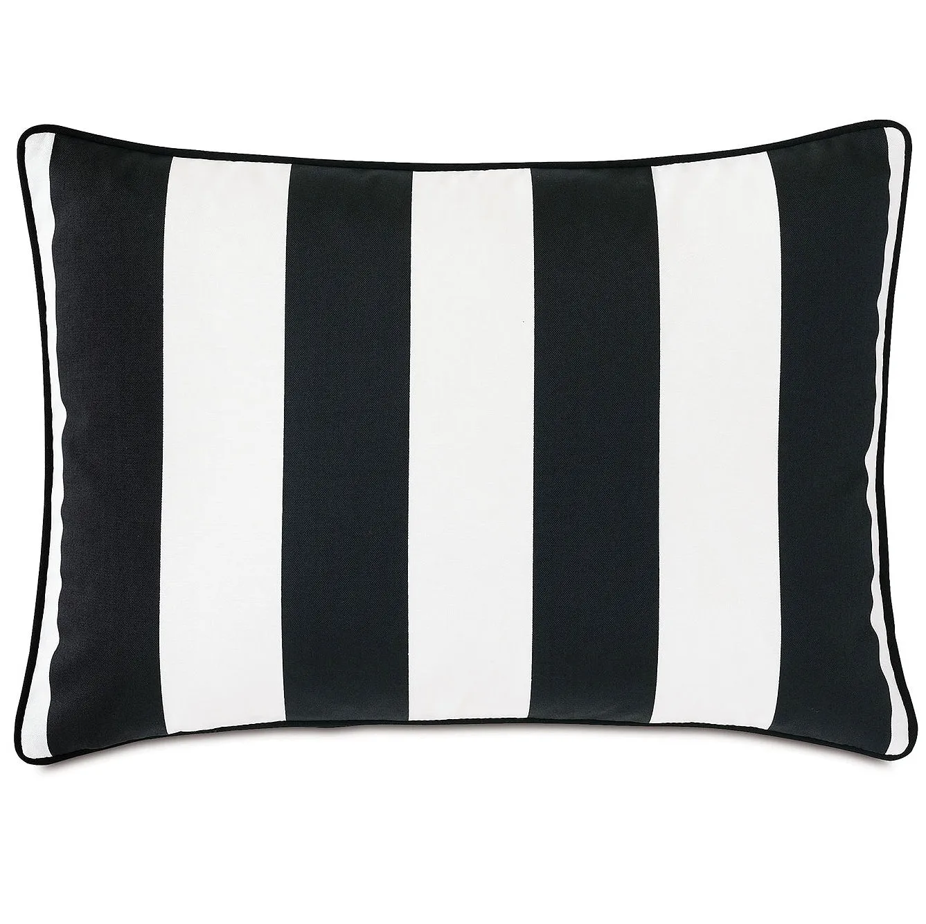 Black Tie Stripe Outdoor Pillows