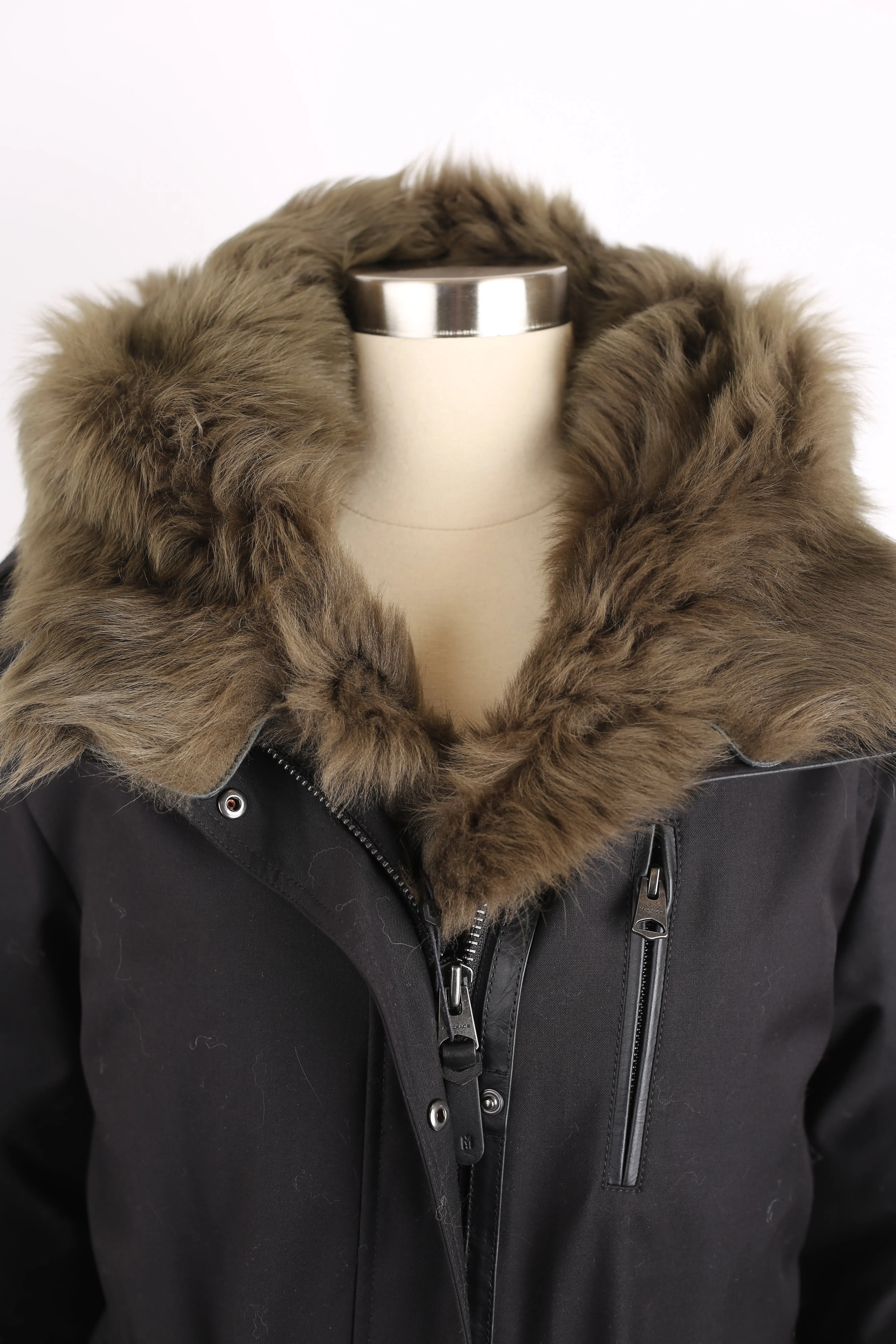 Charlene Down Parka - Removable Fur Hood & Bib