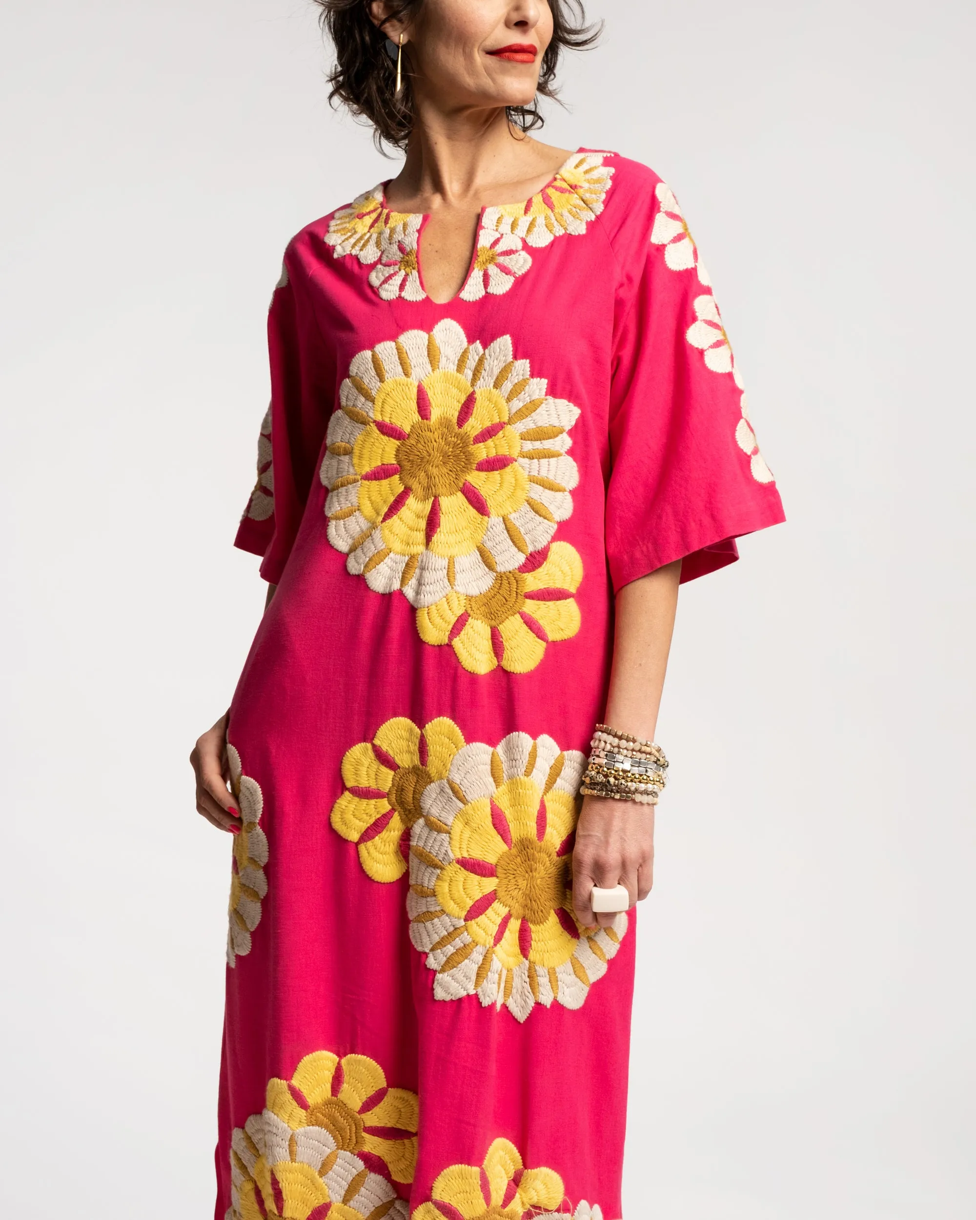 Delightful Caftan Sunrise Pink Multi