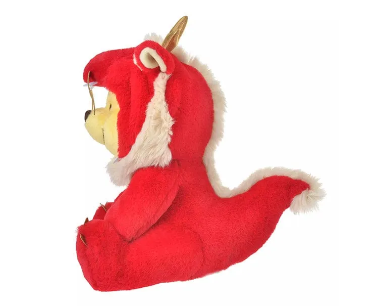 Disney Year of Dragon Red Winnie-the-Pooh Plush (M)