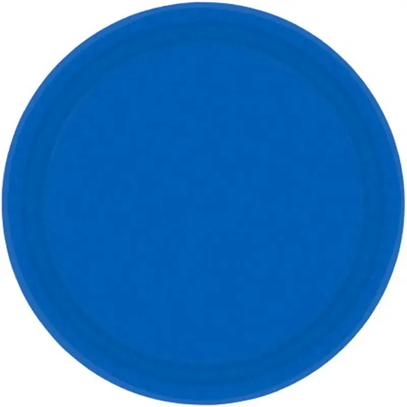 Eco Bright Royal Blue Plates - Lunch 20 Pkt