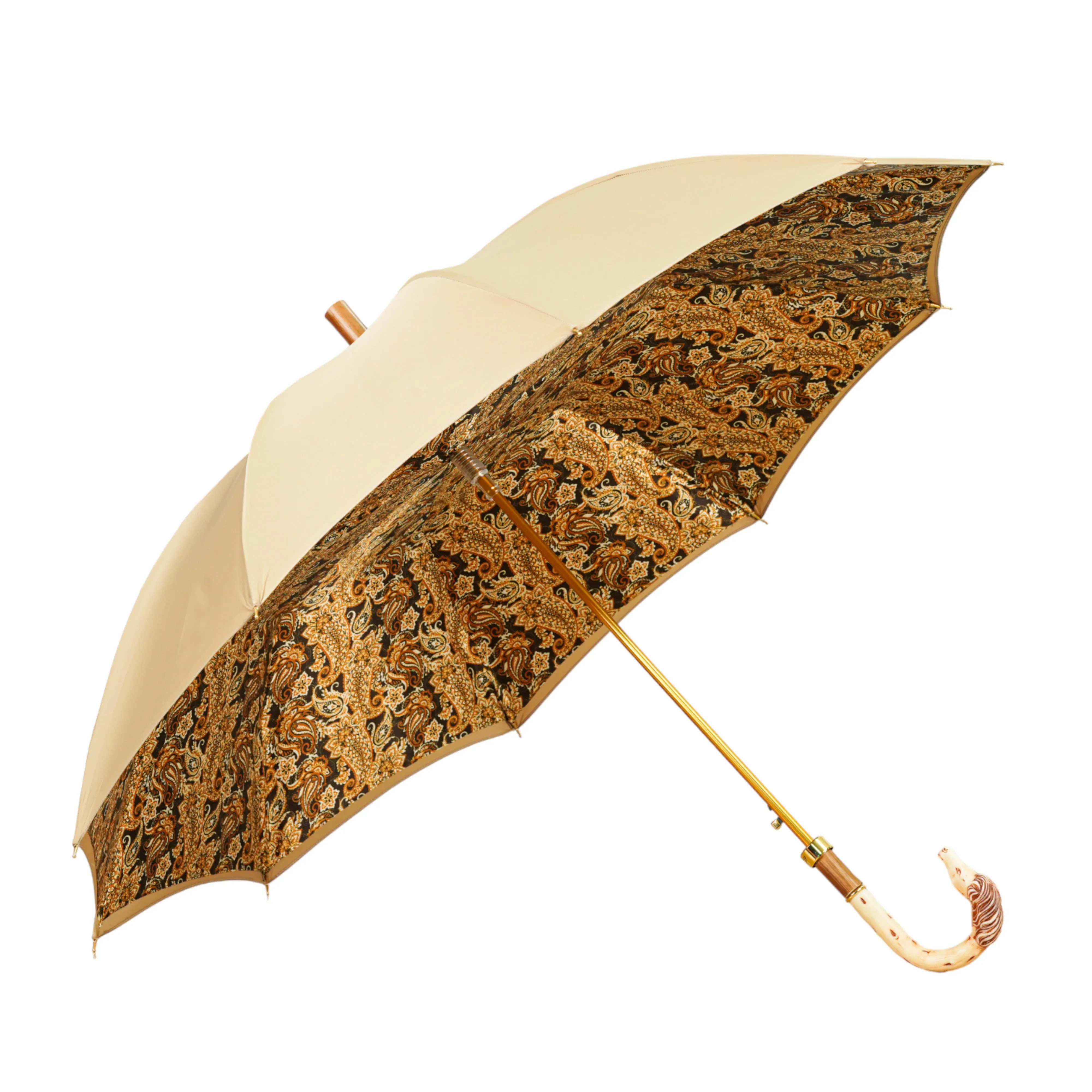 Equestrian Elegance: Luxury Handcrafted Men's Umbrella with Horse Handle