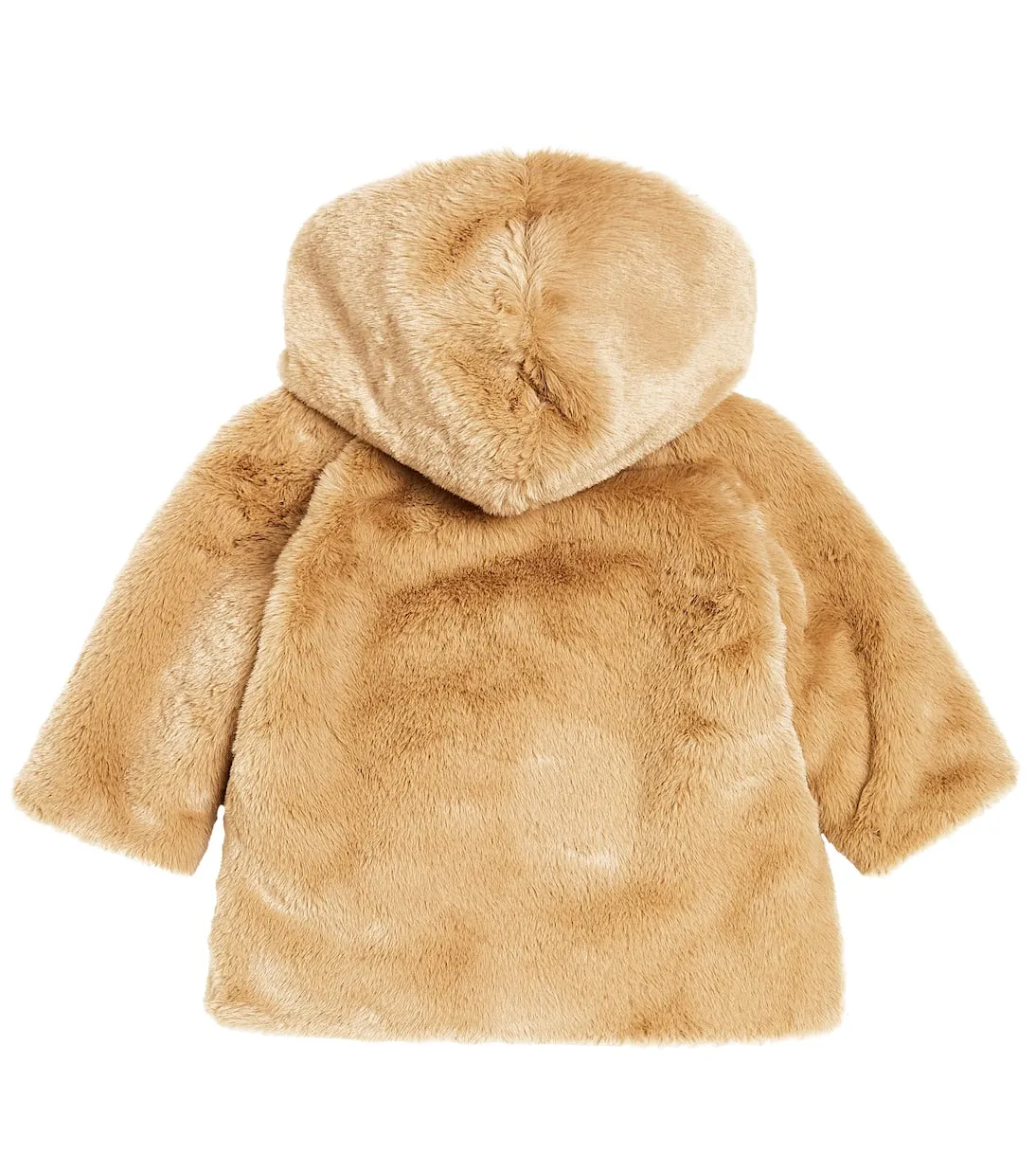 Il Gufo children's faux fur coat, beige