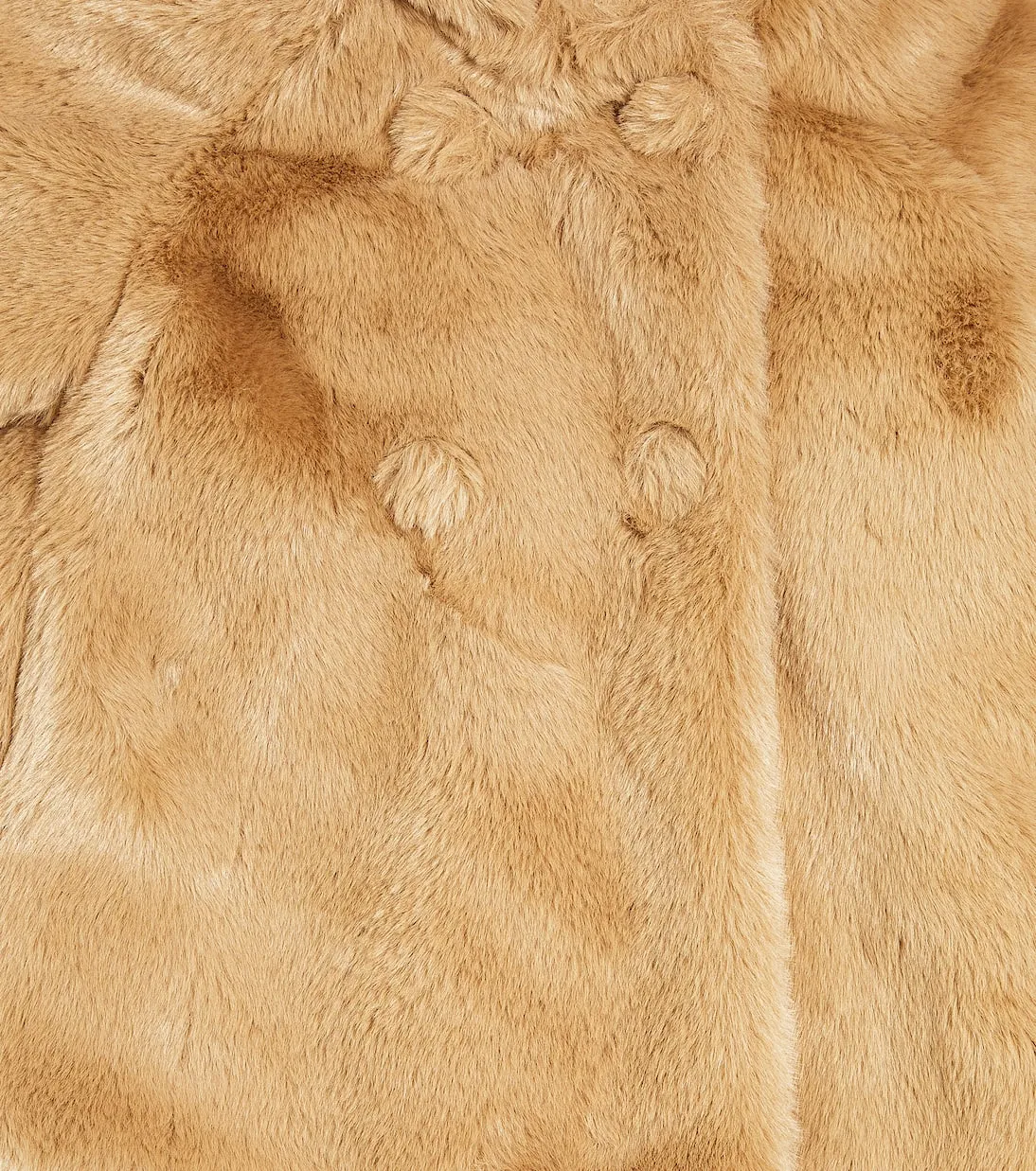 Il Gufo children's faux fur coat, beige