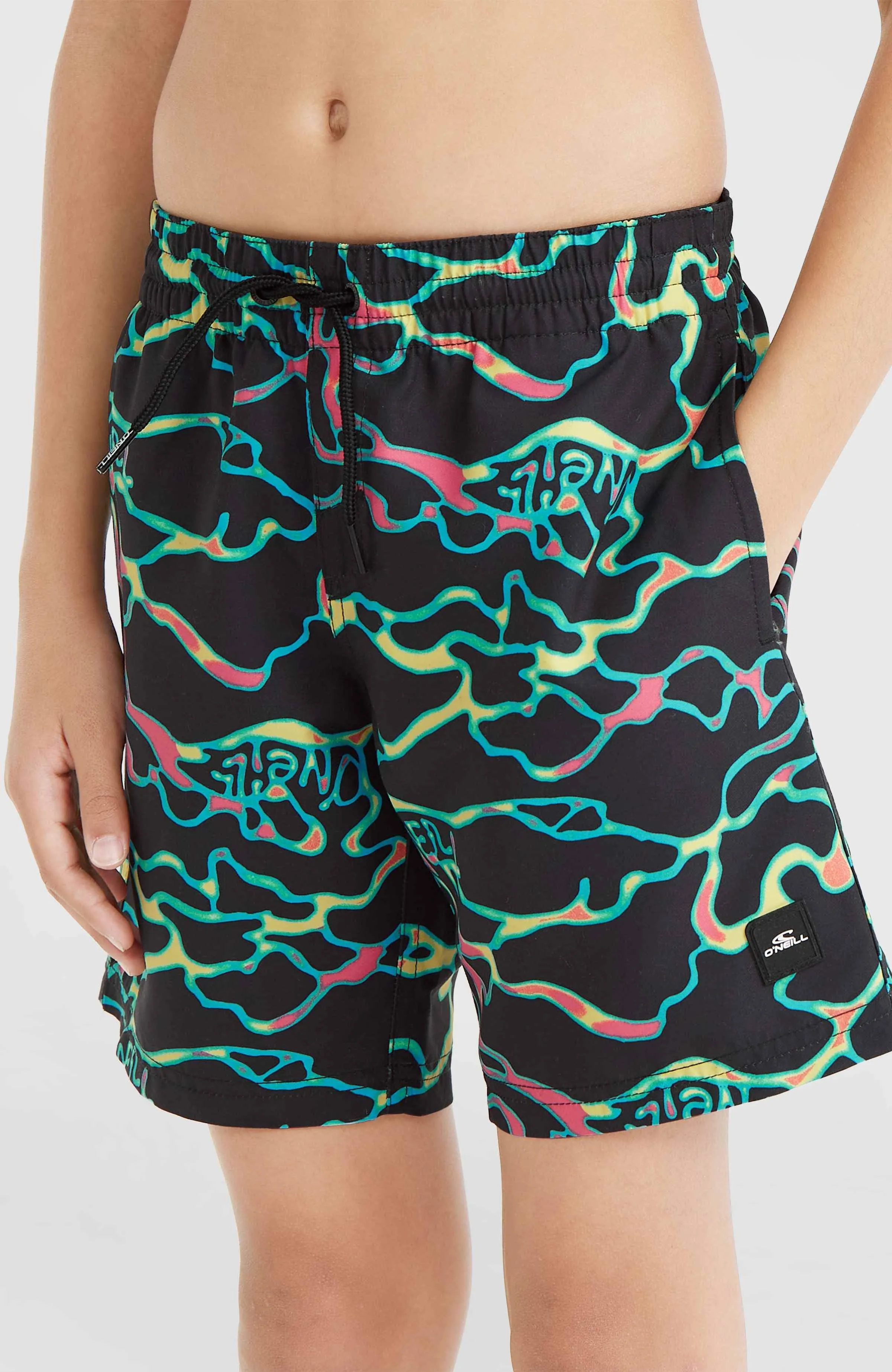 Jack O'Neill Cali Crazy 14" Swim Shorts | Black Ocean View