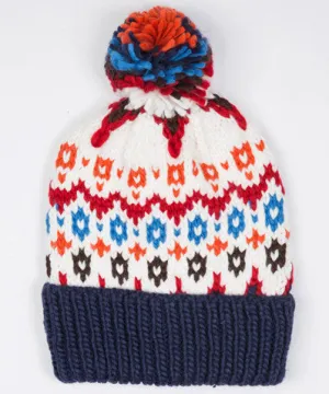 Jarrow Fairisle Beanie Navy