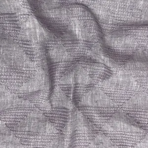 Lavender Abstract Thread Embroidery Linen Fabric