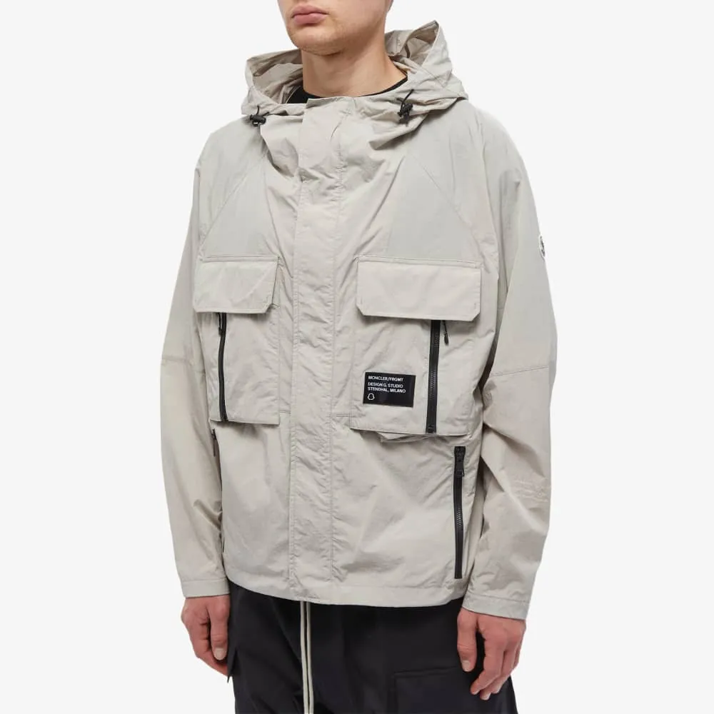 Moncler Genius x Fragment Dotter short parka, beige