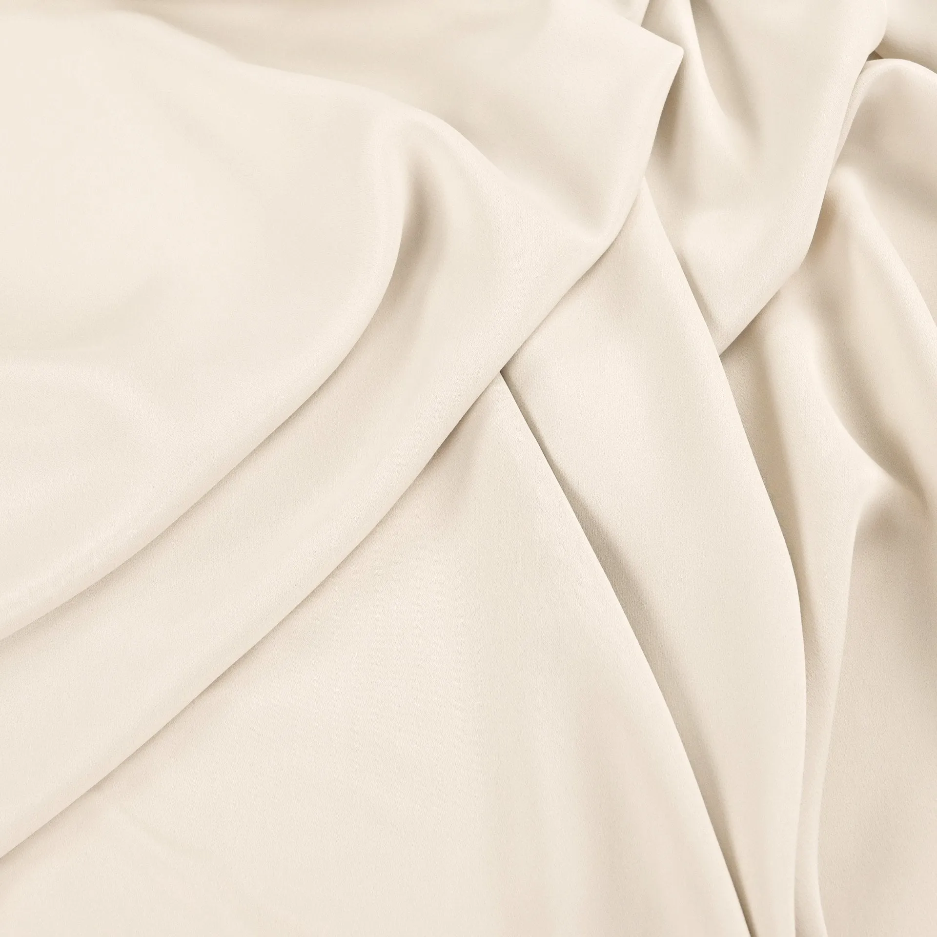 Oyster Satin Crepe Fabric 96681