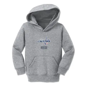 Personalized Washington Capitals Toddler Pullover Hooded Sweatshirt