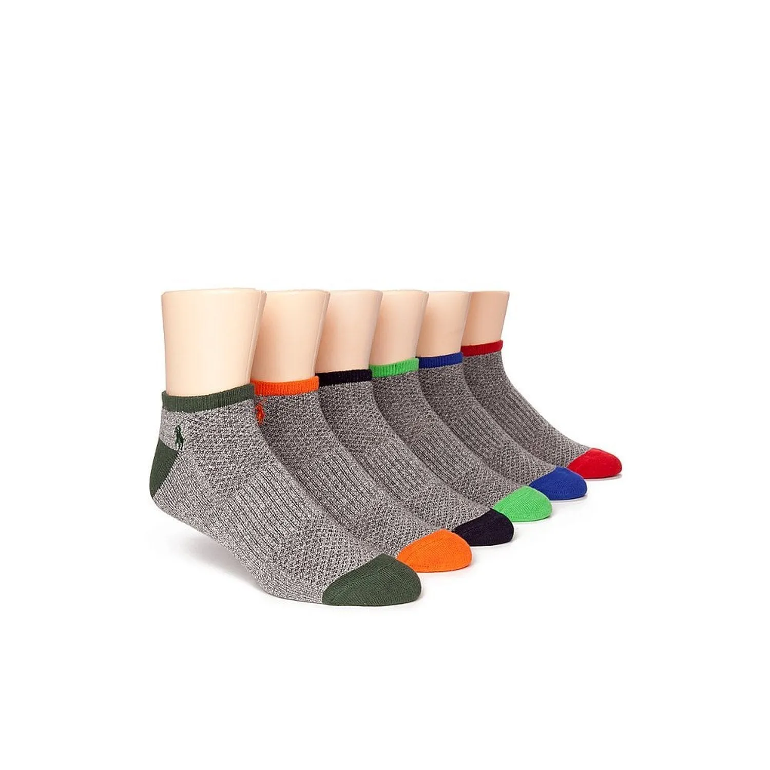 Polo Ralph Lauren 6-Pack Technical Sport Ped Socks