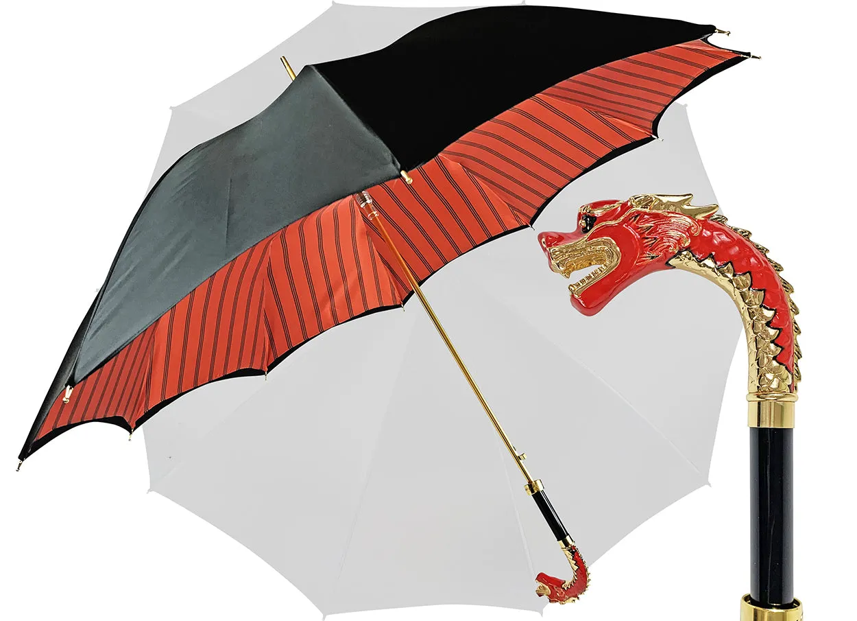 Premium double canopy with Enameled Red Dragon