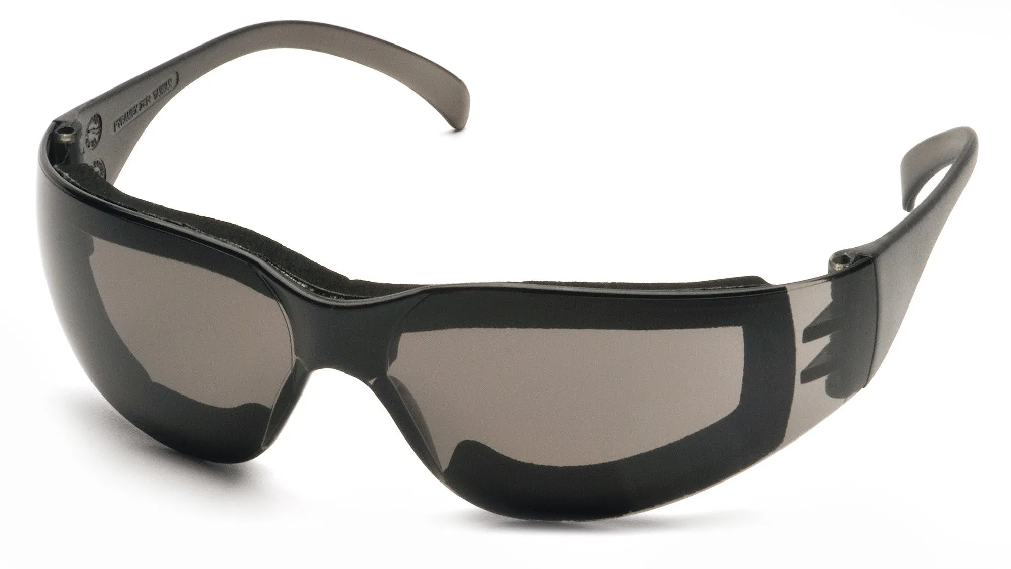 Pyramex S4120STFP Intruder Gray w/Full Foam Padding Safety Glasses W/ Gray-Hardcoated Anti-fog Lens (12 each)