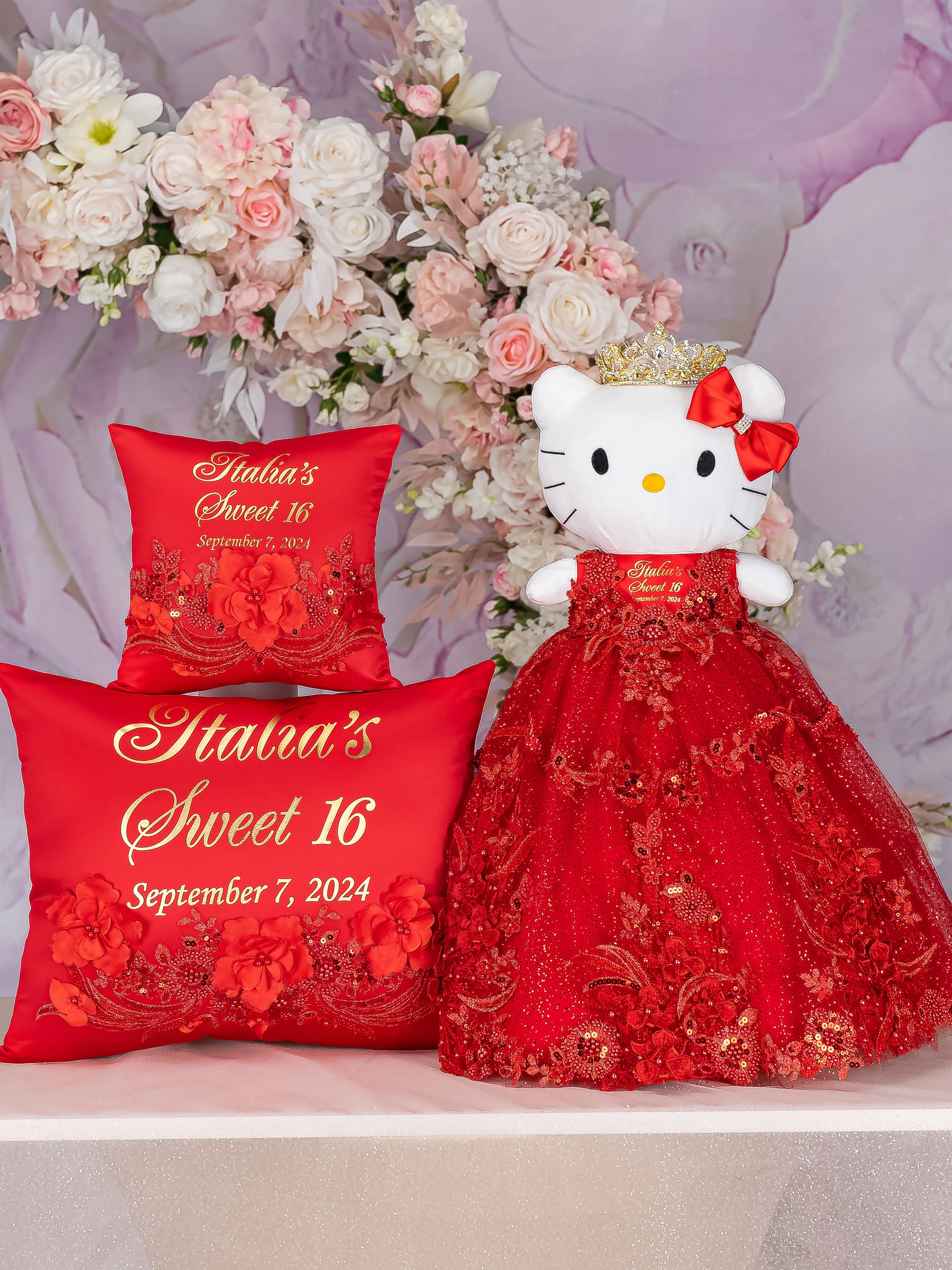 Red Kitty for quinceanera