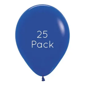 Royal Blue Balloons - 25 Pkt