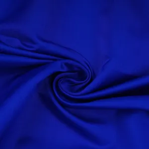 Royal Blue Solid Brocade Silk Fabric 20378