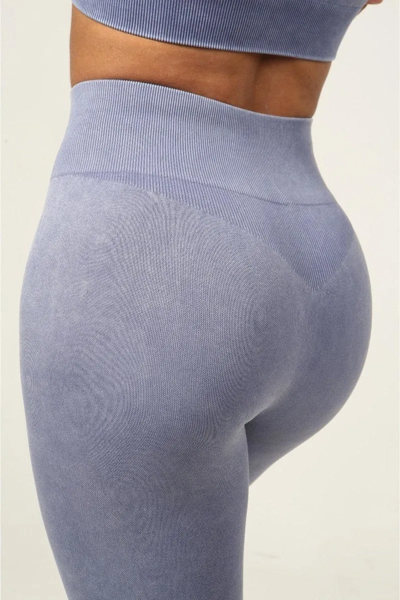 Seamless Leggings - Denim Blue