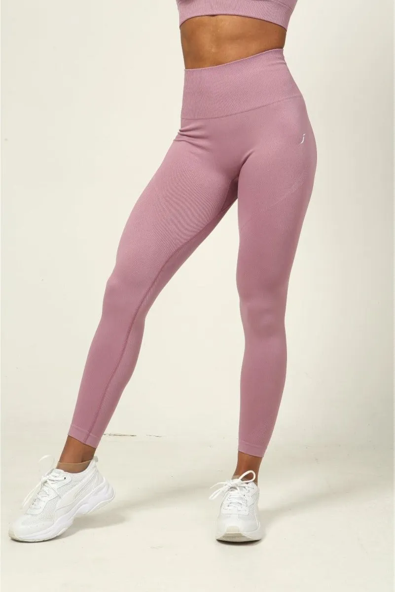 Seamless Leggings - High Waist - Nude Pink