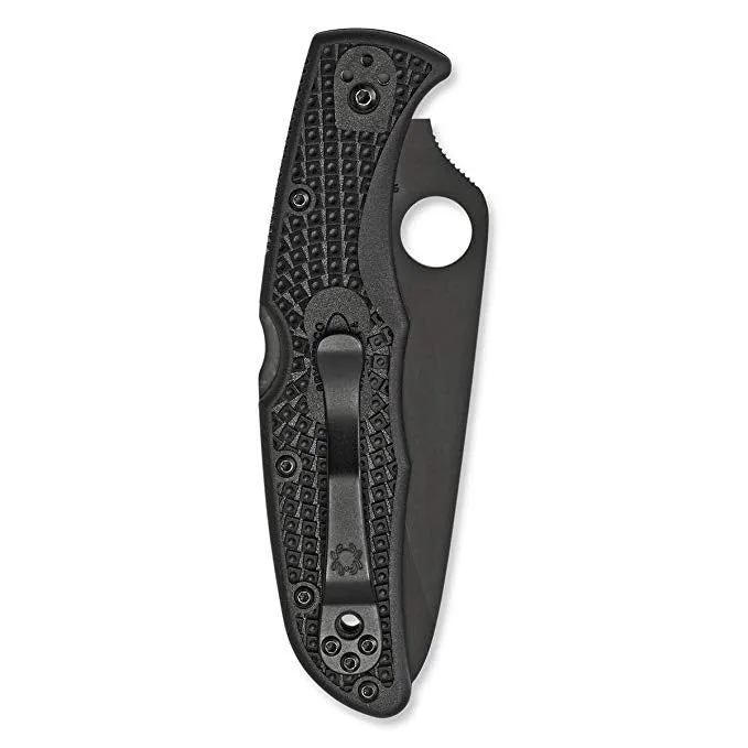 Spyderco Endura 4 Black Blade C10PSBBK Folding Knife - Combo