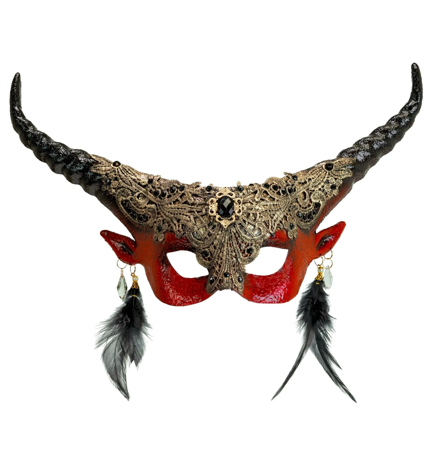 Theatrical Red Devil Eyemask