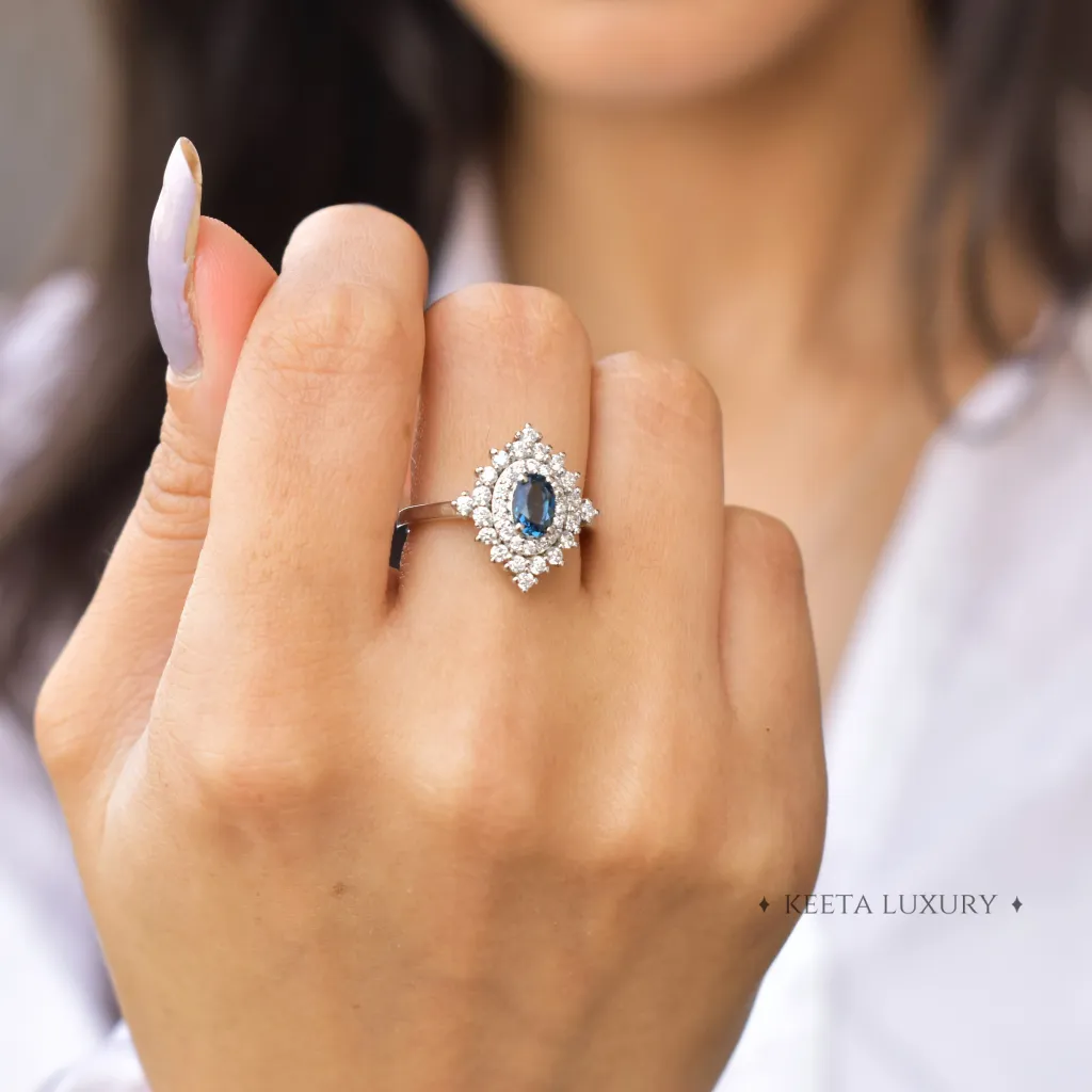 Tiny Wonders - Blue Topaz Ring