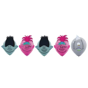 Trolls World Tour Latex Balloons Decorating Kit 6pk